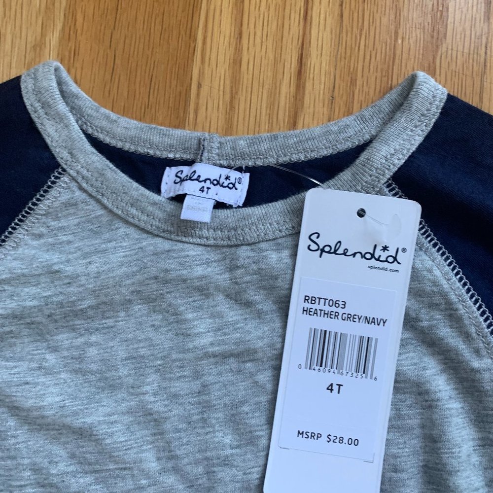 Splendid' Two-Tone Raglan Tee NWT - Picture 2 of 5